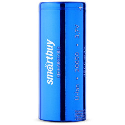 Аккумулятор, Smartbuy LI26650-4500 3.7В (25/200), 4500 мАч, (1 шт. в блистере)