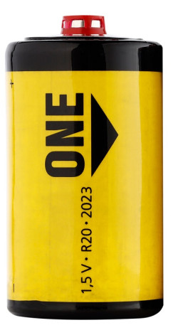 Батарейки LR20 1.5В, SMARTBUY ONE (солевые) 1 шт. в блистере