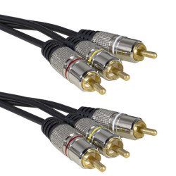 Шнур Тюльпан RCA, 1.5 метра, 3х3