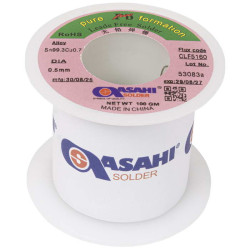 Sn99.3/CU0.7 d0.5mm 100g ASAHI, Припой