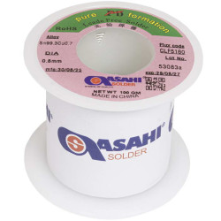 Sn99.3/CU0.7 d0.8mm 100g ASAHI, Припой