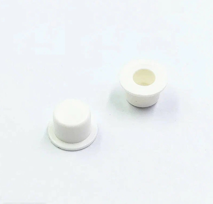 A101-White, Колпачок для кнопки, белый (d-3.4мм) - изображение 1