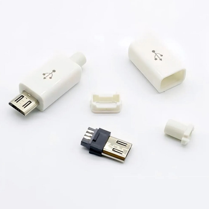 1-812 WH, Разъем micro USB 5S на кабель - изображение 1