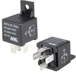NVF4-2-C-Z-30-A1-DC12V-1.6, Реле электромагнитное 30А, 12В