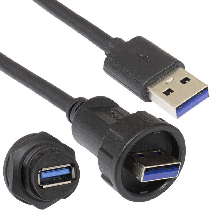 USB-3.0B-C-02, Разъем герметичный - изображение 1