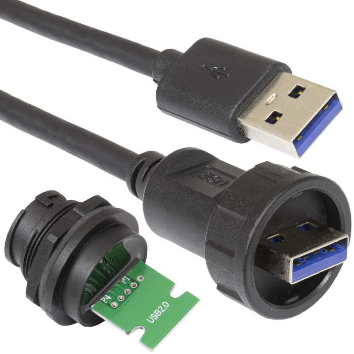 USB-3.0B-C-03, Разъем герметичный - изображение 1