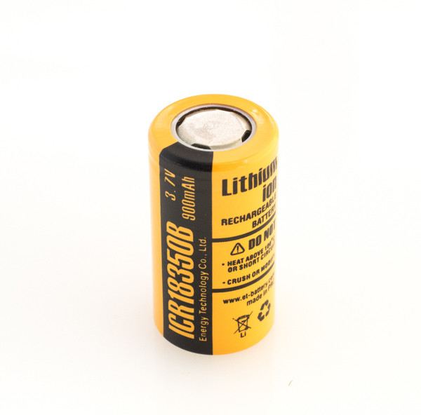 Аккумулятор ET ICR18350 Li-ion, 3.7В, 900mAh - изображение 1