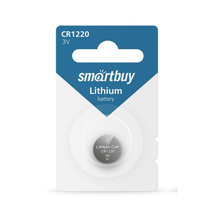 Батарейка CR1220, SMARTBUY Lithium 3В - изображение 1