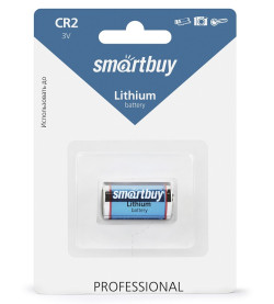 Батарейка CR2, SMARTBUY Lithium 3В