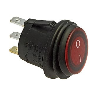 SB040 RED IP65 on-off, Переключатель герметичный ON-OFF красный, 3 контакта - изображение 1