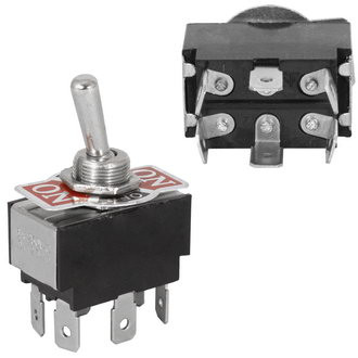 KN3(B)-203P, Тумблер ON-OFF-ON (3A 250VAC) DPDT 6P - изображение 1