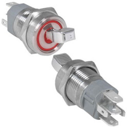 RT-S6-12C, Микротумблер  ON-ON c подсветкой (3A 250VAC) 3P