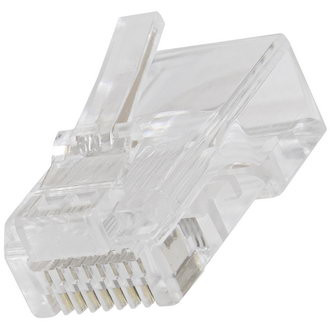 RJ45 (TP-8P8C) Cat5E, Вилка сетевая сквозная - изображение 1