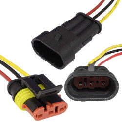 SuperSeal 1.5, 3PIN MF (18AWG 20cm), Разъем