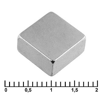 B 10x10x5 N35, Магнит неодимовый квадратный 10x10x5 мм - изображение 1
