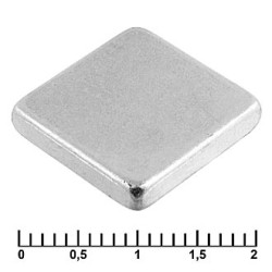 B 15x15x3 N35, Магнит неодимовый квадратный 15x15x3 мм