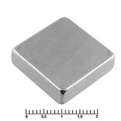 B 20x20x6 N35, Магнит неодимовый квадратный 20x20x6 мм