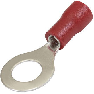 RV1.25-6 red, Наконечник на провод красный, тип "О" - изображение 1