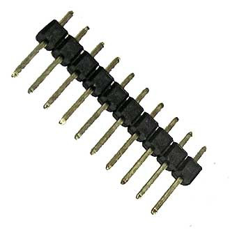 PLS-10, Вилка штыревая 2.54мм 1x10 прямая - изображение 1
