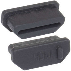 Rubber plug HDMI 01 black, Разъем