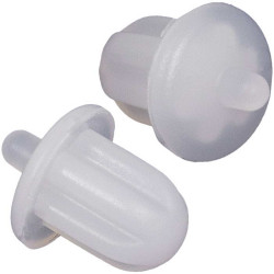 Rubber plug 6.35mm Jack 01 white, Аудио разъем
