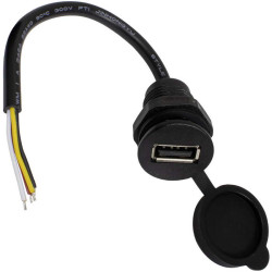 USB-4Pin M18 cap, Разъем USB
