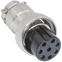 1-561-8 (GX16M-8А), Розетка на кабель, 8 контактов