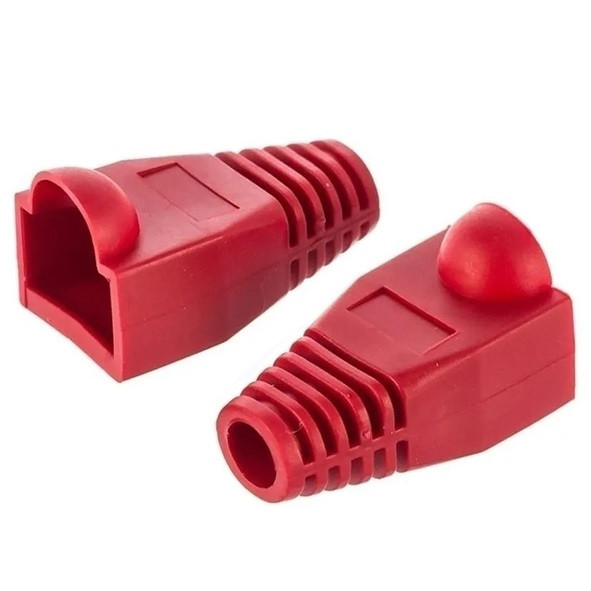 Защитный колпачок для разъема RJ45, красный - изображение 1