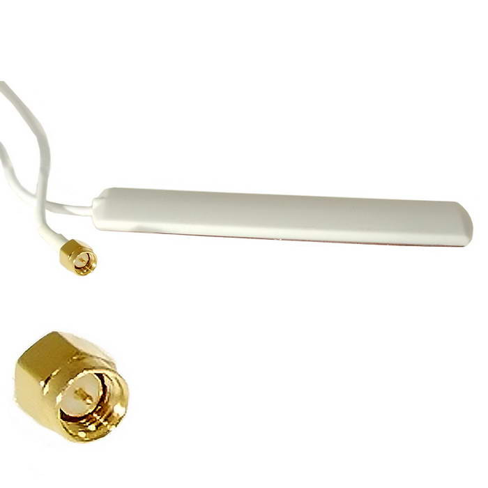 GSM 2db RG174 3m SMA-P white, Антенна GSM - изображение 1