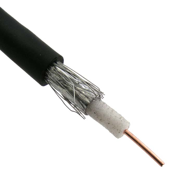 RG-58 черный (100м), Кабель коаксиальный - изображение 1