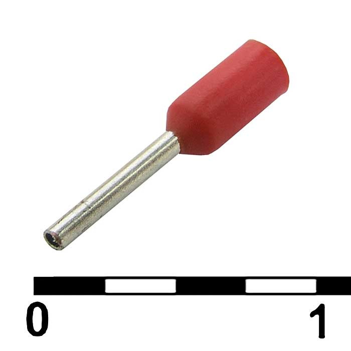 DN00206 red (0.75x6mm), Кабельный наконечник - изображение 1