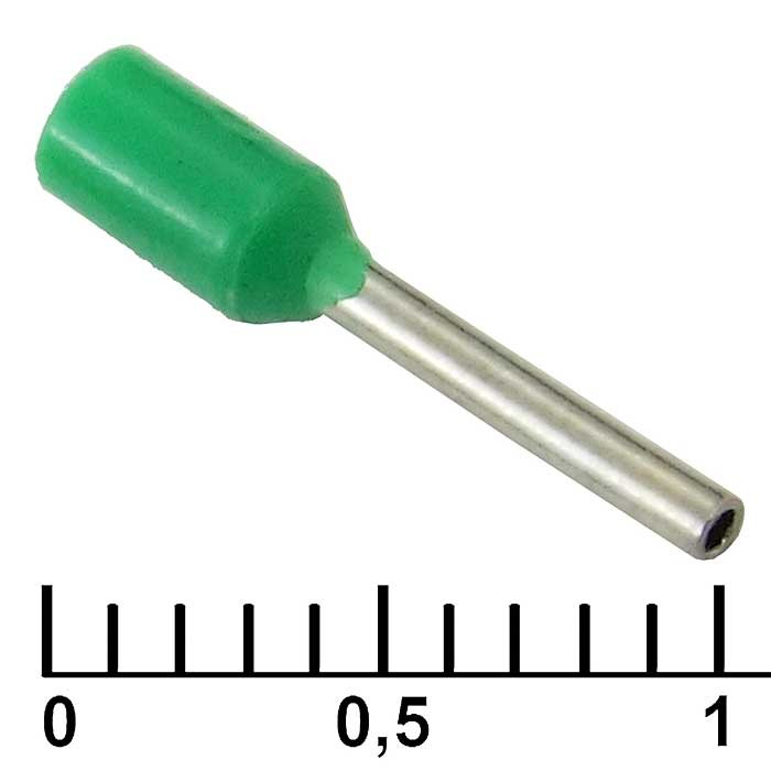 DN00308 green (0.8x8mm), Кабельный наконечник - изображение 1