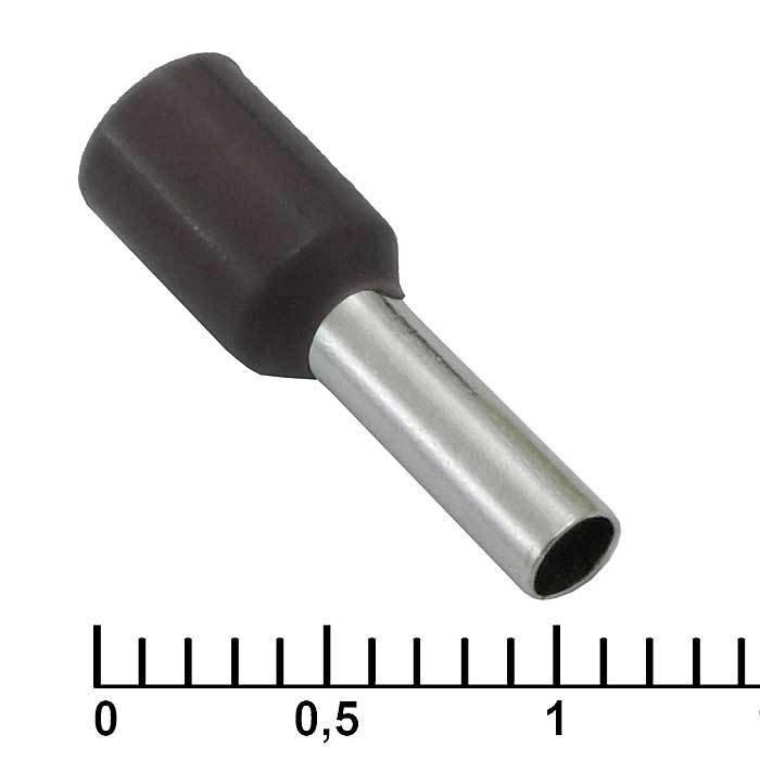 DN02508 black (2.2x8mm), Кабельный наконечник - изображение 1