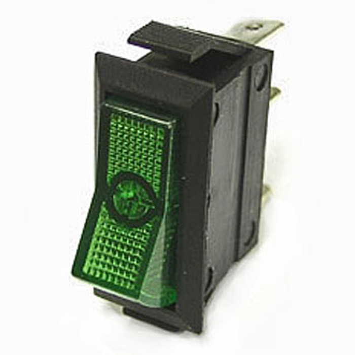 ASW-09-102 on-on зеленый, Переключатель - изображение 1