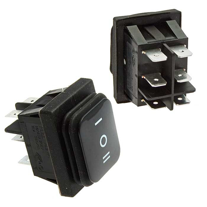 SB090 IP65 on-off-on 22x30mm, Переключатель - изображение 1