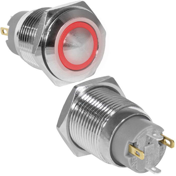 GQ16B-10ZE/J/R/N off-on, Кнопка антивандальная - изображение 1