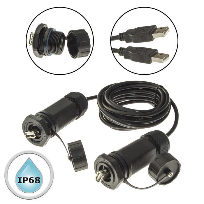 M25USBZ2-2.0G-3M, Разъем герметичный - изображение 1