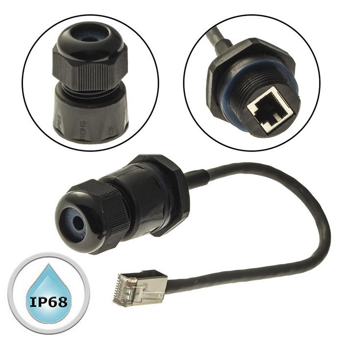 RJ45M25L25-5B, Разъем герметичный - изображение 1