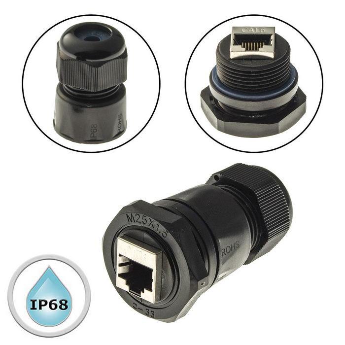 RJ45M25Z1-6B, Разъем герметичный - изображение 1