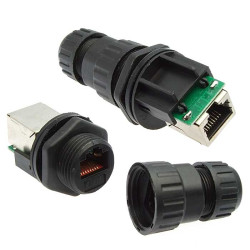 SZC-19-RJ45 ip68, Разъем герметичный