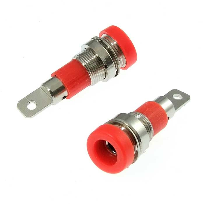Z009 4mm panel jack RED, Клемма - изображение 1
