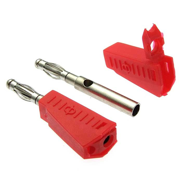 Z040 4mm Stackable Plug RED, Клемма - изображение 1
