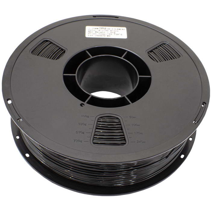 TPU-95A-1.75-BLK-1KG, Филамент - изображение 1