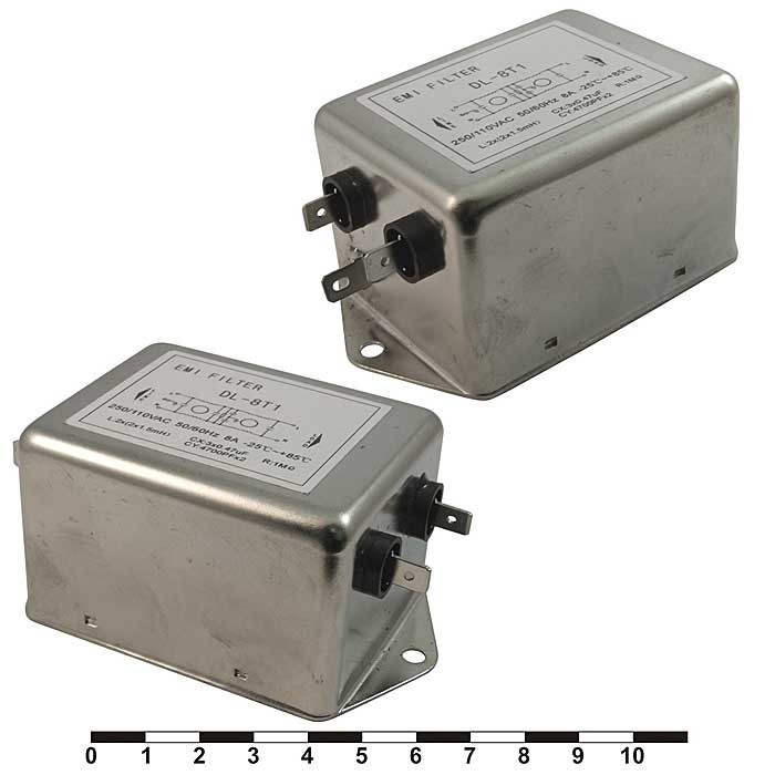 DL-8T1 8A. 250V, Фильтр сетевой - изображение 1