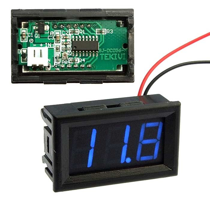 V27T-DL Blue (3.2-30V), Щитовой прибор - изображение 1
