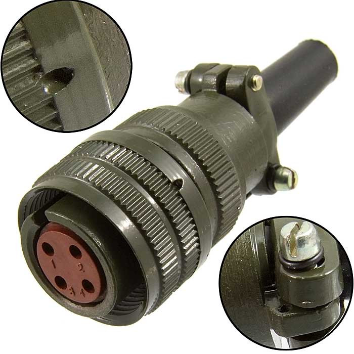 KP2-16K4P M-1mm (каб.роз.), Разъем - изображение 1