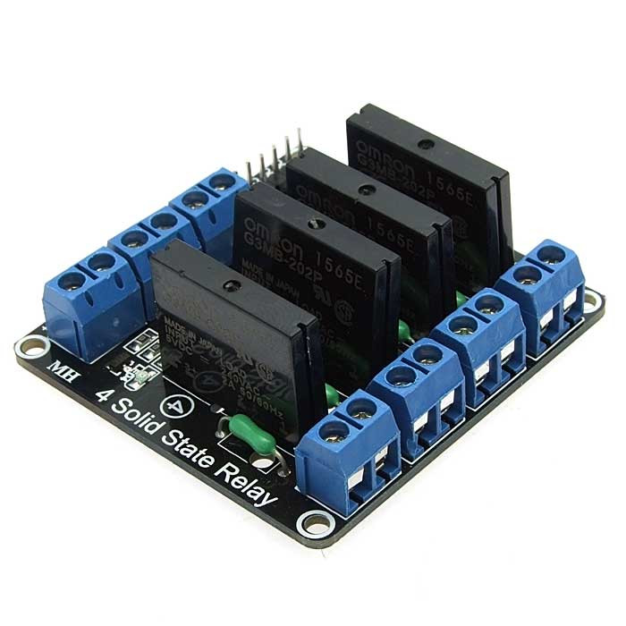 4-CH 5V Solid-state Relay(Red), Модуль электронный - изображение 1
