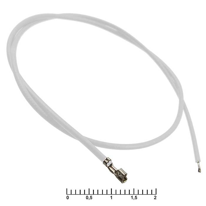 HB 2,00 mm AWG26 0,3m white, Разъем - изображение 1